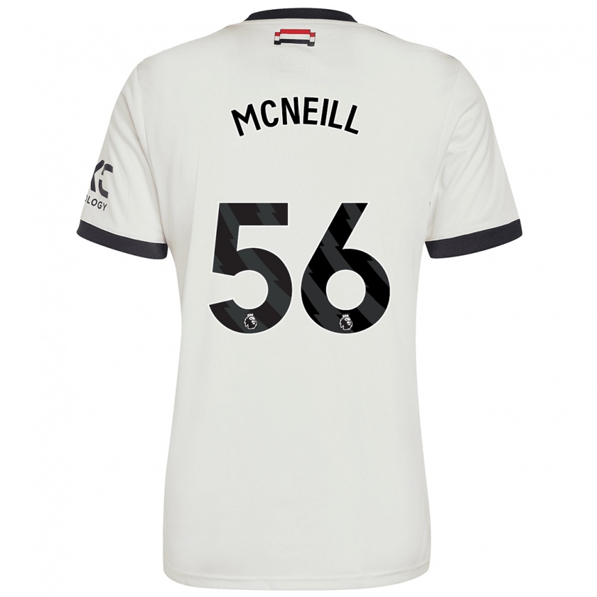 Kandiny Mujer Camiseta Charlie Mcneill #56 Blanquecino Equipación Tercera 2024/25 La Camisa Chile