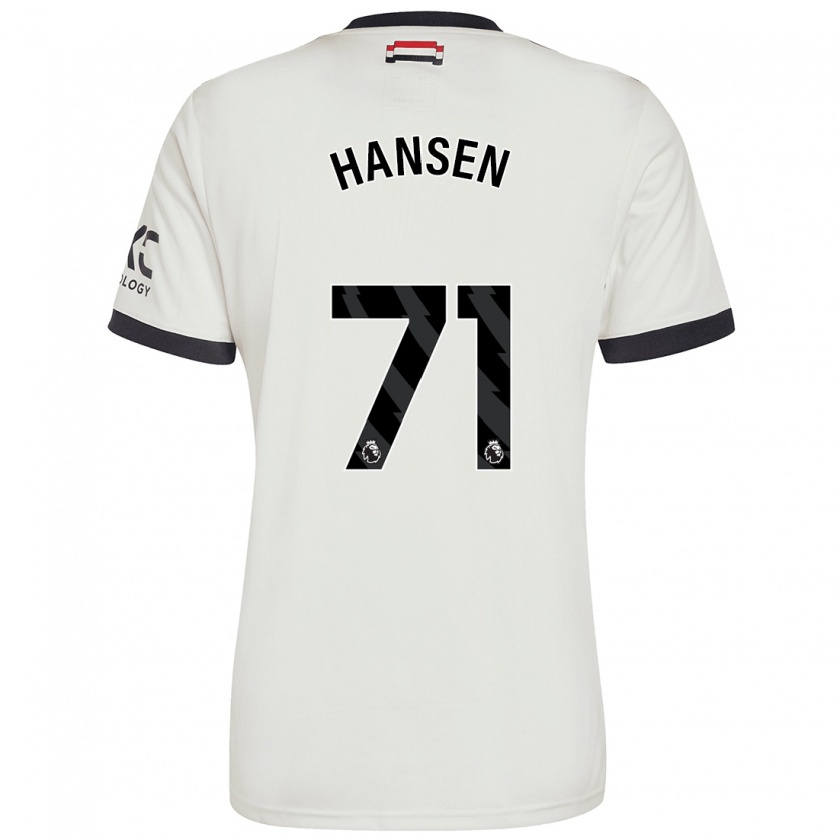 Kandiny Mujer Camiseta Isak Hansen-Aaroen #71 Blanquecino Equipación Tercera 2024/25 La Camisa Chile