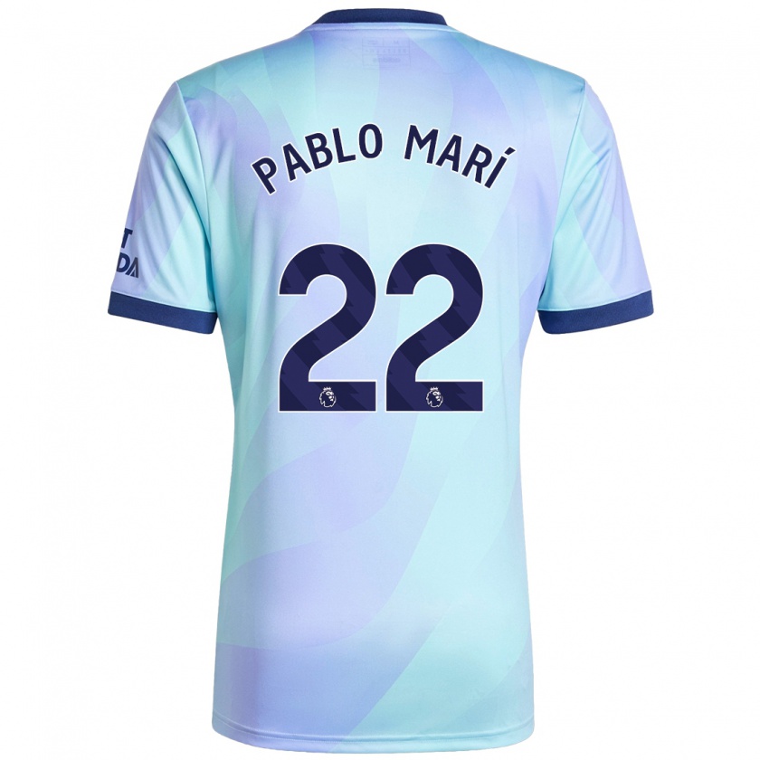 Kandiny Mujer Camiseta Pablo Mari #22 Agua Equipación Tercera 2024/25 La Camisa Chile