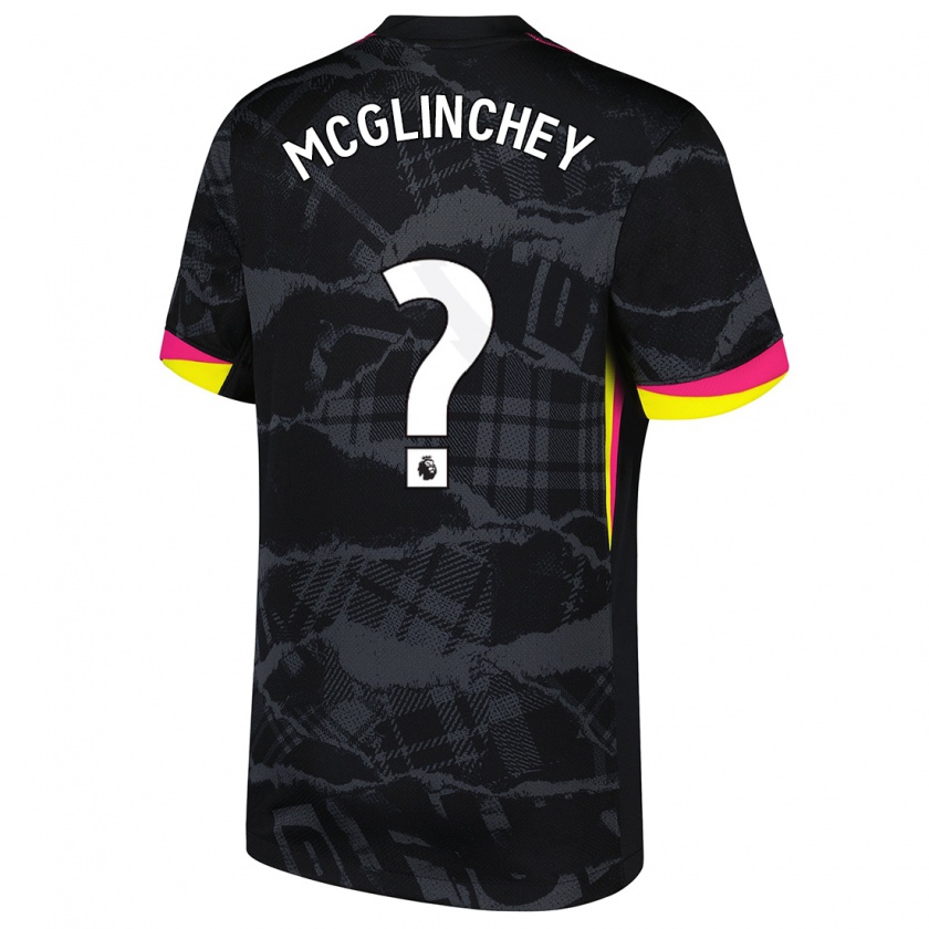 Kandiny Mujer Camiseta Harry Mcglinchey #0 Negro Rosa Equipación Tercera 2024/25 La Camisa Chile