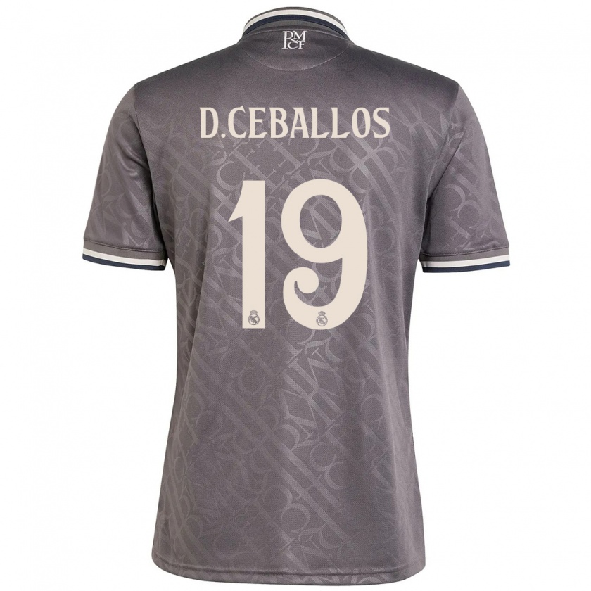 Kandiny Mujer Camiseta Dani Ceballos #19 Carbón Equipación Tercera 2024/25 La Camisa Chile