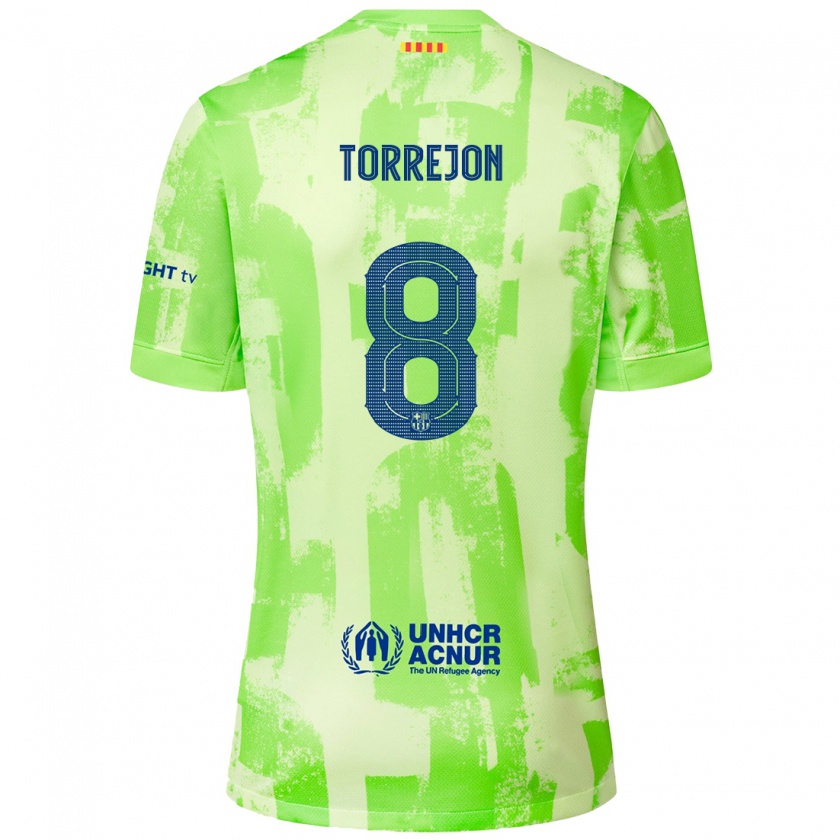 Kandiny Mujer Camiseta Marta Torrejón #8 Lima Equipación Tercera 2024/25 La Camisa Chile