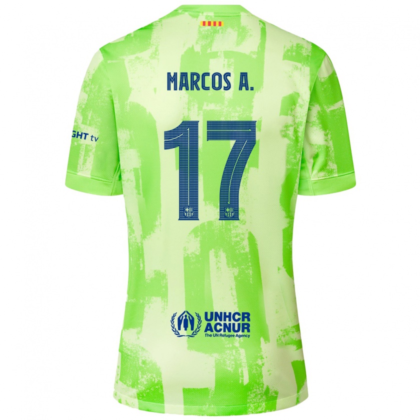 Kandiny Mujer Camiseta Marcos Alonso #17 Lima Equipación Tercera 2024/25 La Camisa Chile