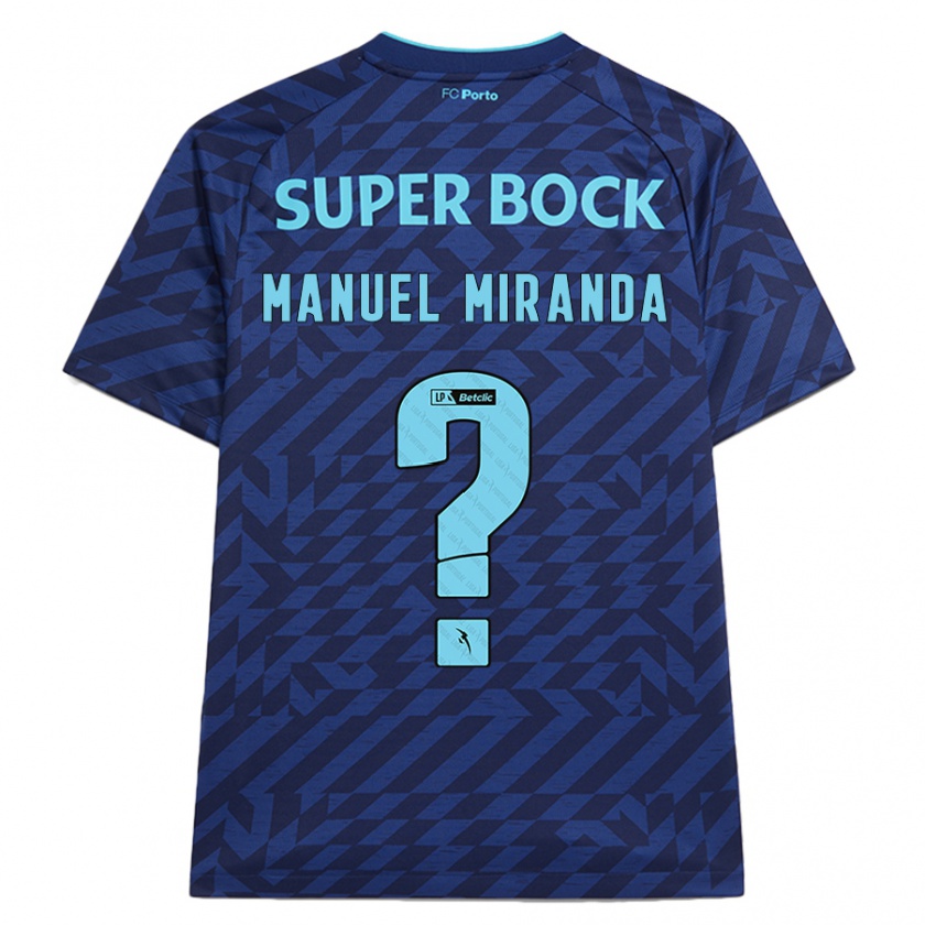 Kandiny Mujer Camiseta Manuel Miranda #0 Azul Marino Equipación Tercera 2024/25 La Camisa Chile