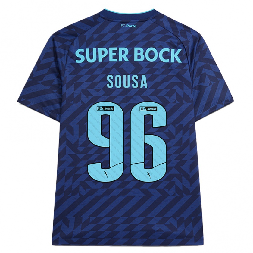 Kandiny Mujer Camiseta Filipe Sousa #96 Azul Marino Equipación Tercera 2024/25 La Camisa Chile