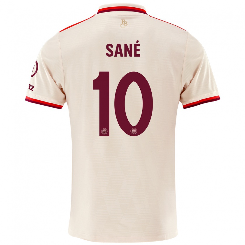 Kandiny Mujer Camiseta Leroy Sané #10 Lino Equipación Tercera 2024/25 La Camisa Chile