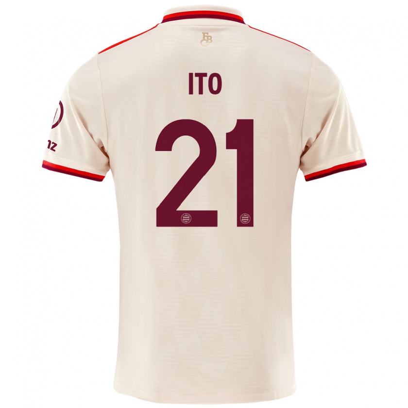 Kandiny Mujer Camiseta Hiroki Ito #21 Lino Equipación Tercera 2024/25 La Camisa Chile