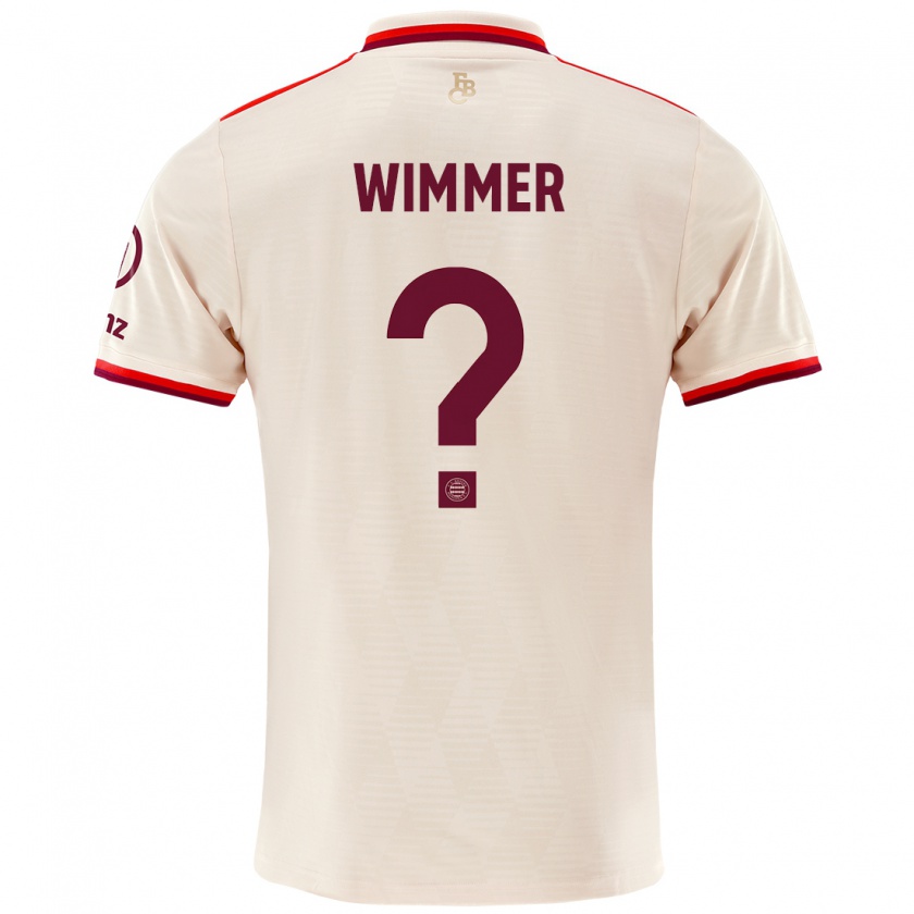 Kandiny Mujer Camiseta Benedikt Wimmer #0 Lino Equipación Tercera 2024/25 La Camisa Chile