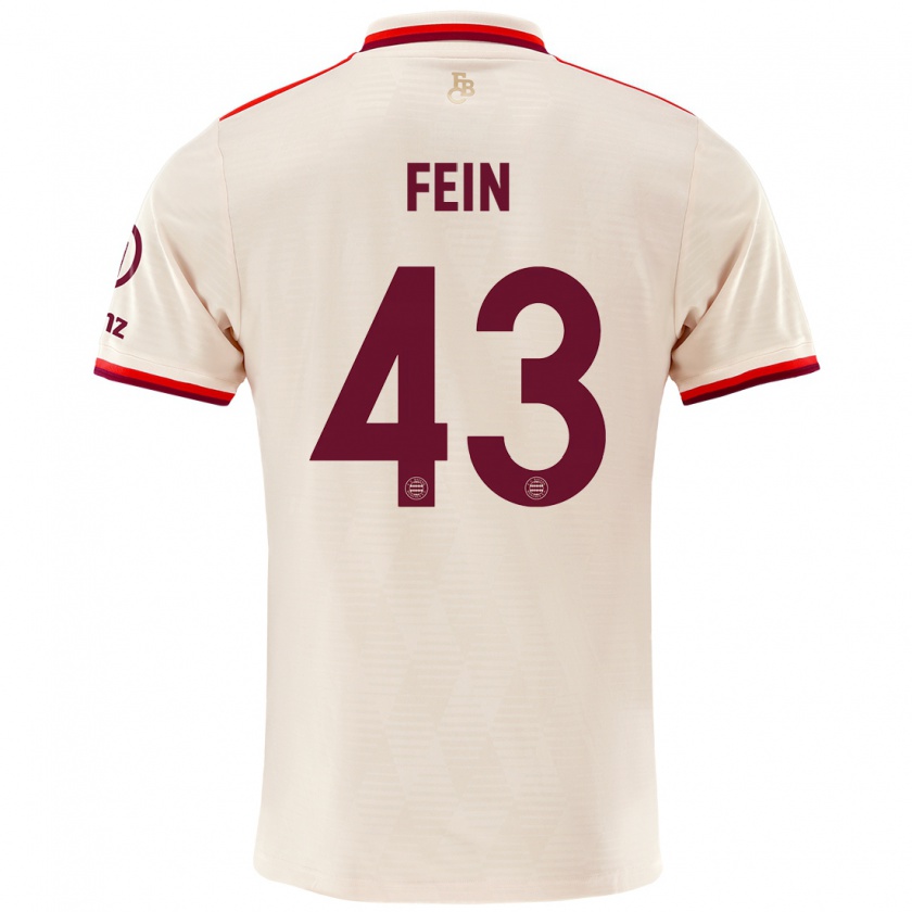 Kandiny Mujer Camiseta Adrian Fein #43 Lino Equipación Tercera 2024/25 La Camisa Chile