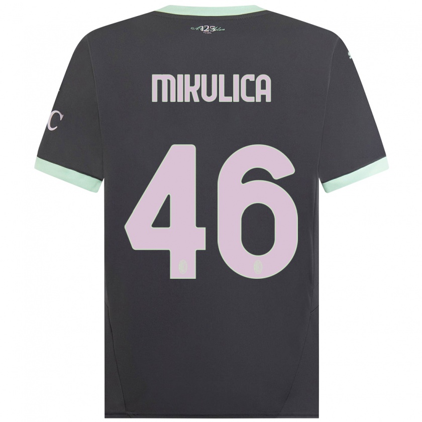 Kandiny Mujer Camiseta Petra Mikulica #46 Gris Equipación Tercera 2024/25 La Camisa Chile