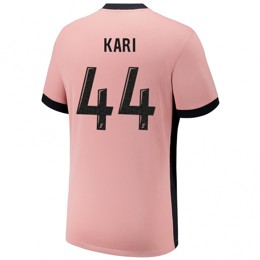 Kandiny Mujer Camiseta Ayman Kari #44 Rosa Óxido Equipación Tercera 2024/25 La Camisa Chile