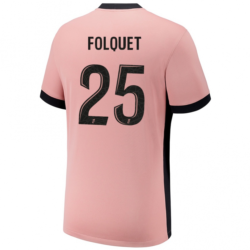 Kandiny Mujer Camiseta Magnaba Folquet #25 Rosa Óxido Equipación Tercera 2024/25 La Camisa Chile