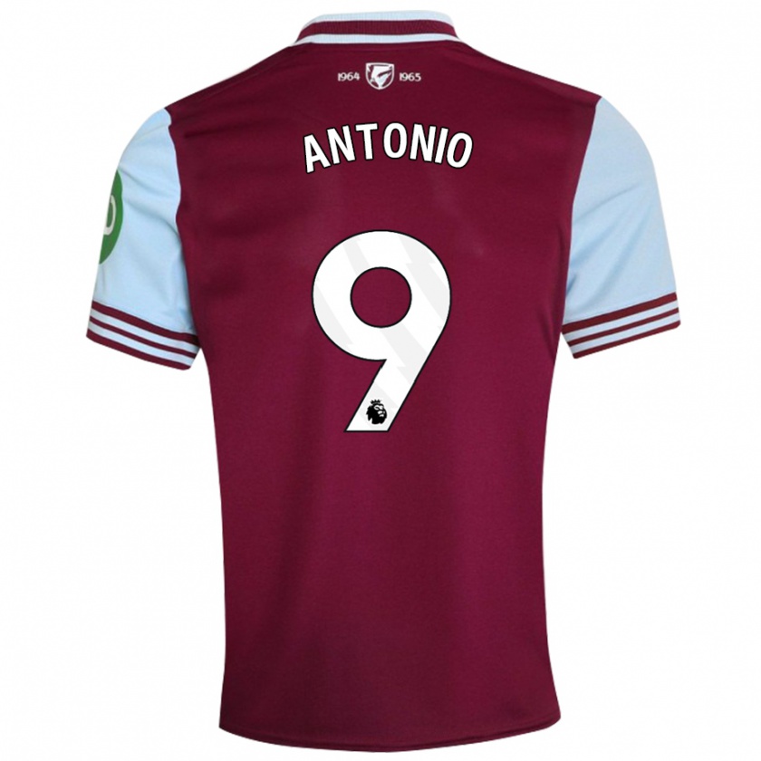 Kandiny Niño Camiseta Michail Antonio #9 Rojo Oscuro 1ª Equipación 2024/25 La Camisa Chile