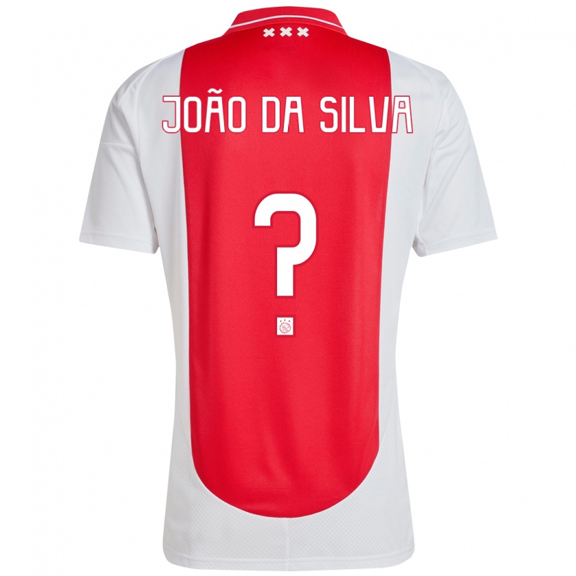 Kandiny Niño Camiseta Miguel João Da Silva #0 Rojo Blanco 1ª Equipación 2024/25 La Camisa Chile