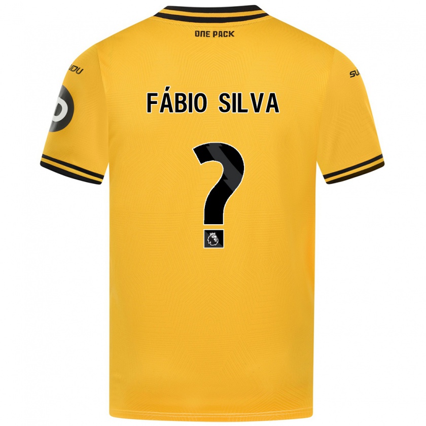 Kandiny Niño Camiseta Fábio Silva #0 Amarillo 1ª Equipación 2024/25 La Camisa Chile