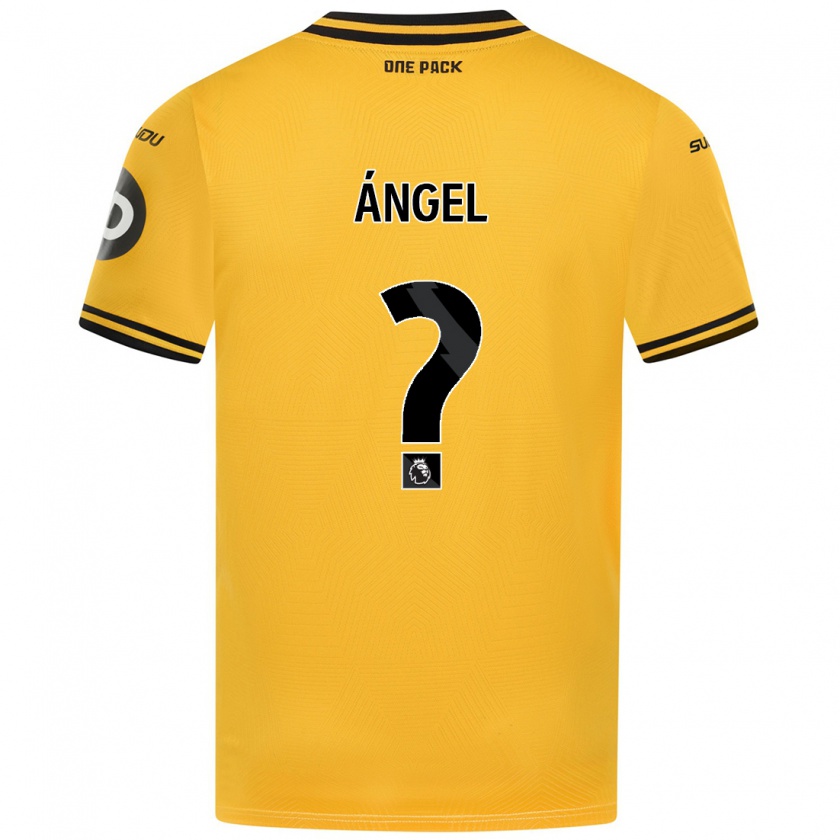 Kandiny Niño Camiseta Dani Ángel #0 Amarillo 1ª Equipación 2024/25 La Camisa Chile