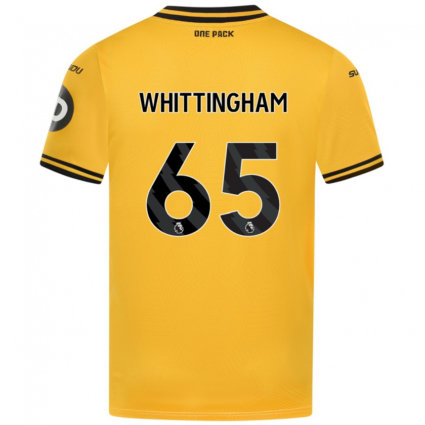 Kandiny Niño Camiseta Matthew Whittingham #65 Amarillo 1ª Equipación 2024/25 La Camisa Chile