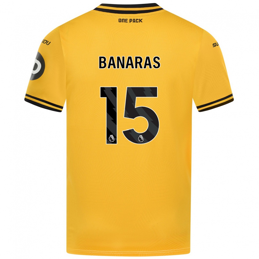 Kandiny Niño Camiseta Layla Banaras #15 Amarillo 1ª Equipación 2024/25 La Camisa Chile