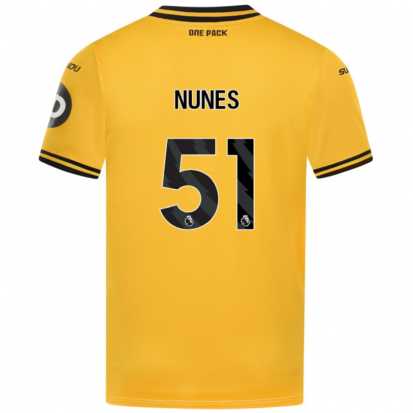 Kandiny Niño Camiseta Grazi Nunes #51 Amarillo 1ª Equipación 2024/25 La Camisa Chile