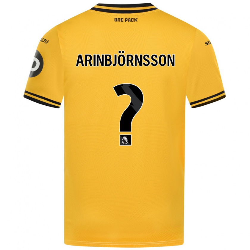 Kandiny Niño Camiseta Pálmi Rafn Arinbjörnsson #0 Amarillo 1ª Equipación 2024/25 La Camisa Chile