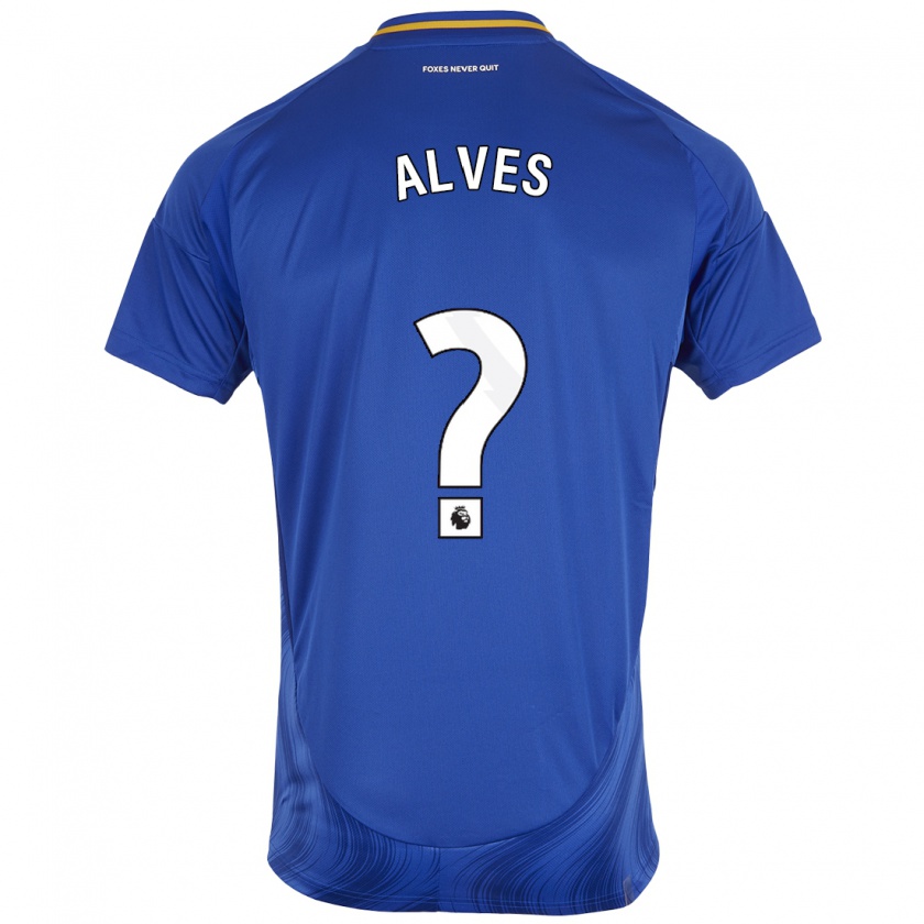 Kandiny Niño Camiseta Will Alves #0 Azul Blanco 1ª Equipación 2024/25 La Camisa Chile