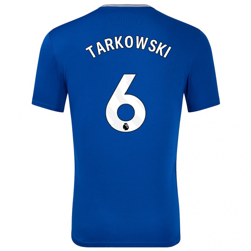 Kandiny Niño Camiseta James Tarkowski #6 Azul Con 1ª Equipación 2024/25 La Camisa Chile