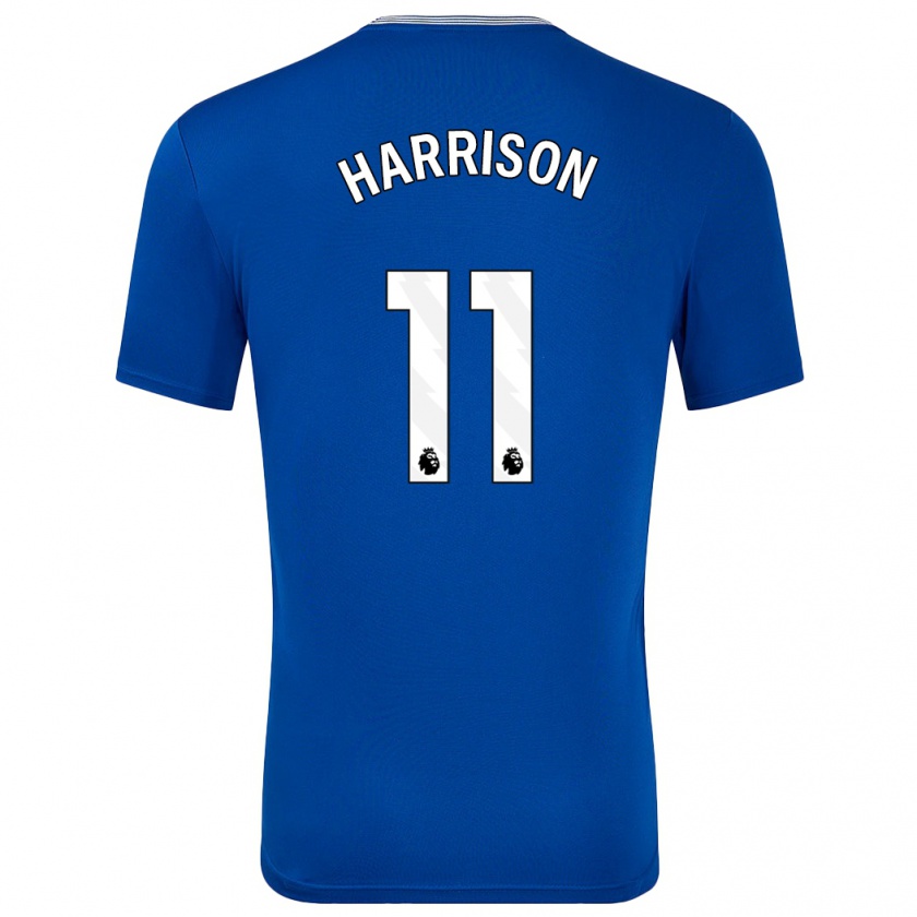 Kandiny Niño Camiseta Jack Harrison #11 Azul Con 1ª Equipación 2024/25 La Camisa Chile