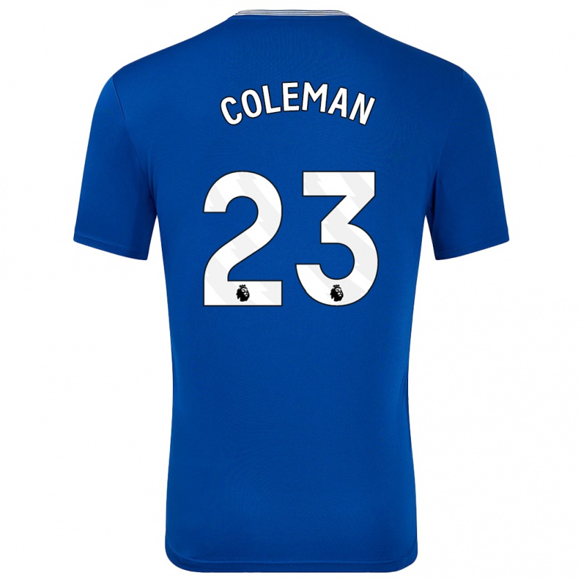 Kandiny Niño Camiseta Séamus Coleman #23 Azul Con 1ª Equipación 2024/25 La Camisa Chile