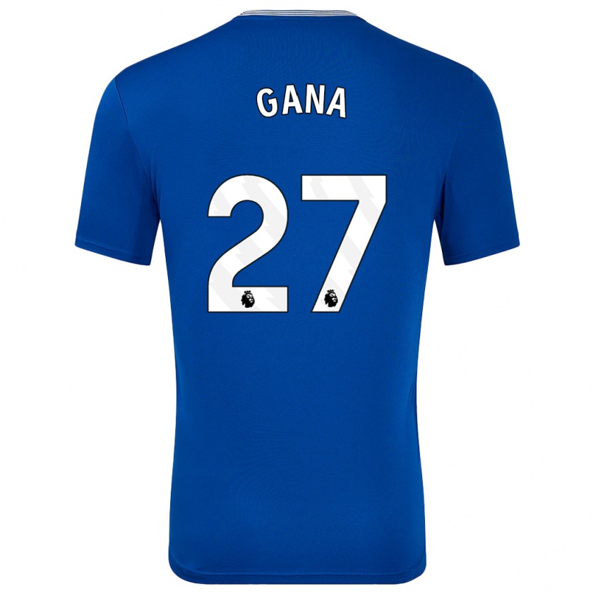 Kandiny Niño Camiseta Idrissa Gueye #27 Azul Con 1ª Equipación 2024/25 La Camisa Chile