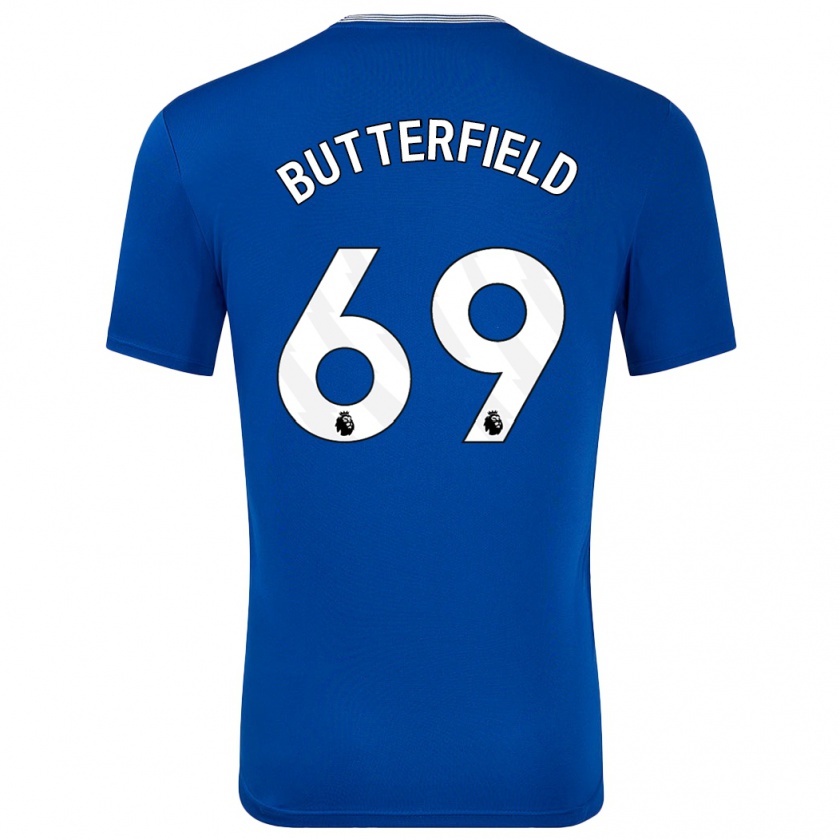 Kandiny Niño Camiseta Luke Butterfield #69 Azul Con 1ª Equipación 2024/25 La Camisa Chile