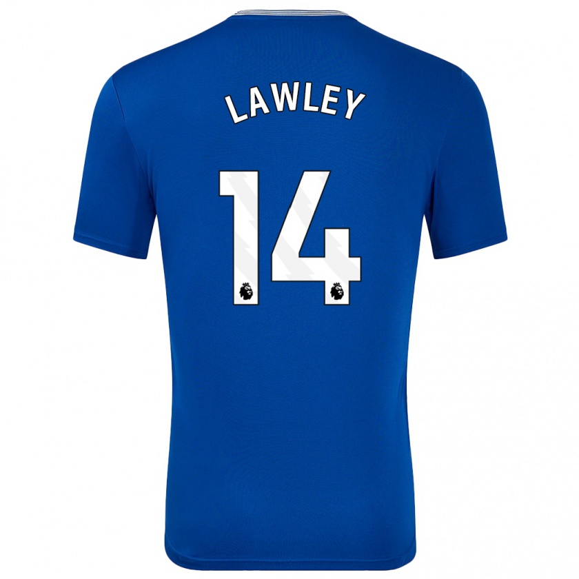 Kandiny Niño Camiseta Melissa Lawley #14 Azul Con 1ª Equipación 2024/25 La Camisa Chile