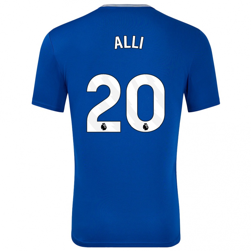 Kandiny Niño Camiseta Dele Alli #20 Azul Con 1ª Equipación 2024/25 La Camisa Chile