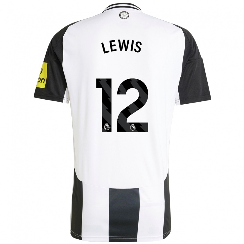 Kandiny Niño Camiseta Jamal Lewis #12 Blanco Negro 1ª Equipación 2024/25 La Camisa Chile