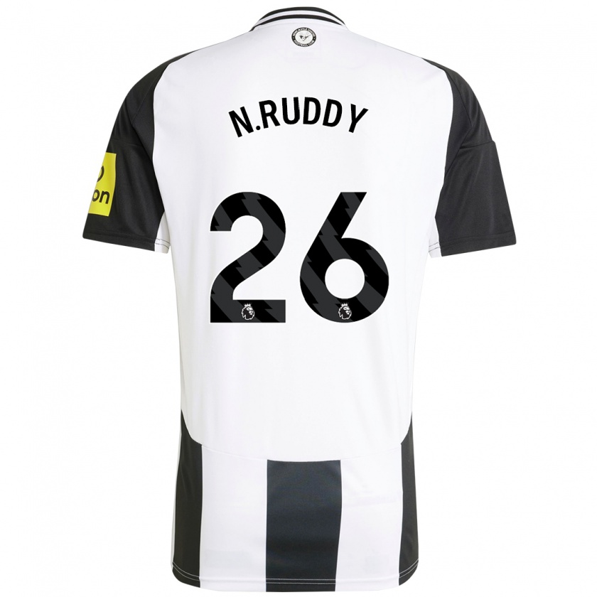 Kandiny Niño Camiseta John Ruddy #26 Blanco Negro 1ª Equipación 2024/25 La Camisa Chile