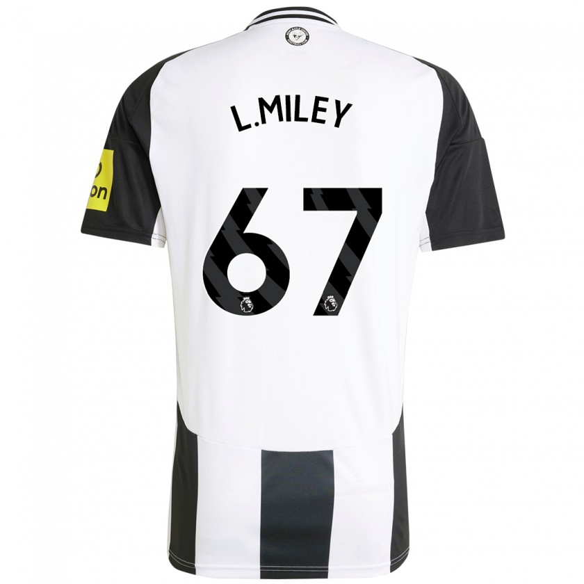 Kandiny Niño Camiseta Lewis Miley #67 Blanco Negro 1ª Equipación 2024/25 La Camisa Chile