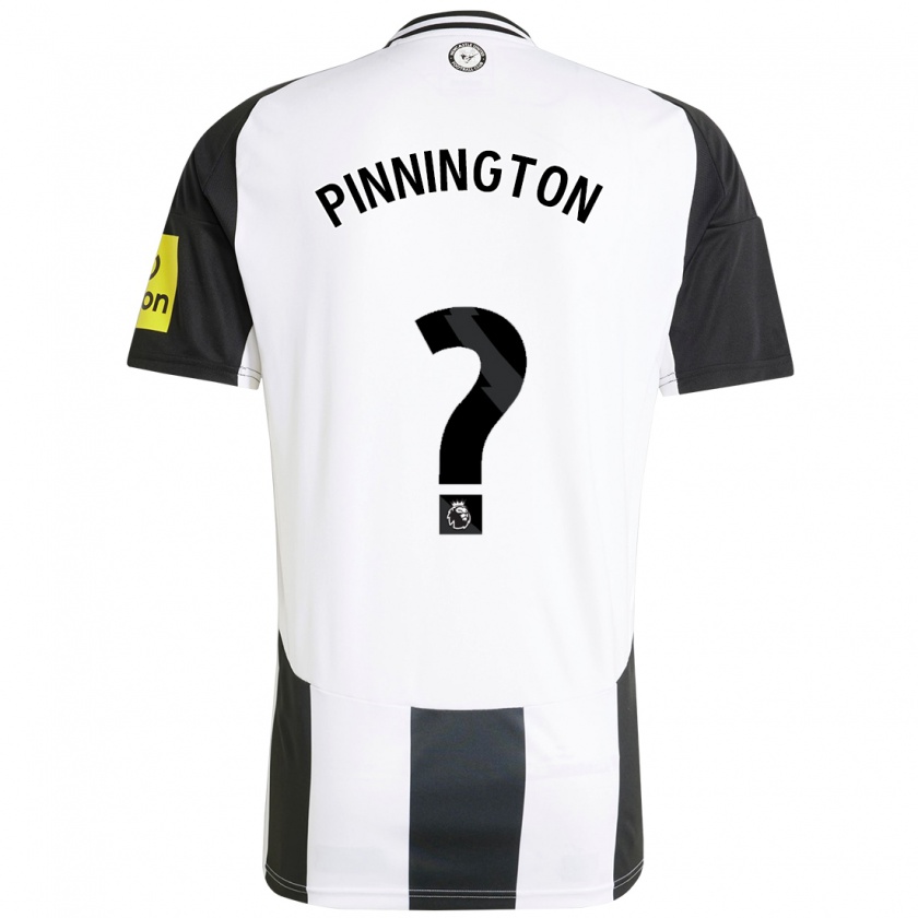 Kandiny Niño Camiseta Sam Pinnington #0 Blanco Negro 1ª Equipación 2024/25 La Camisa Chile