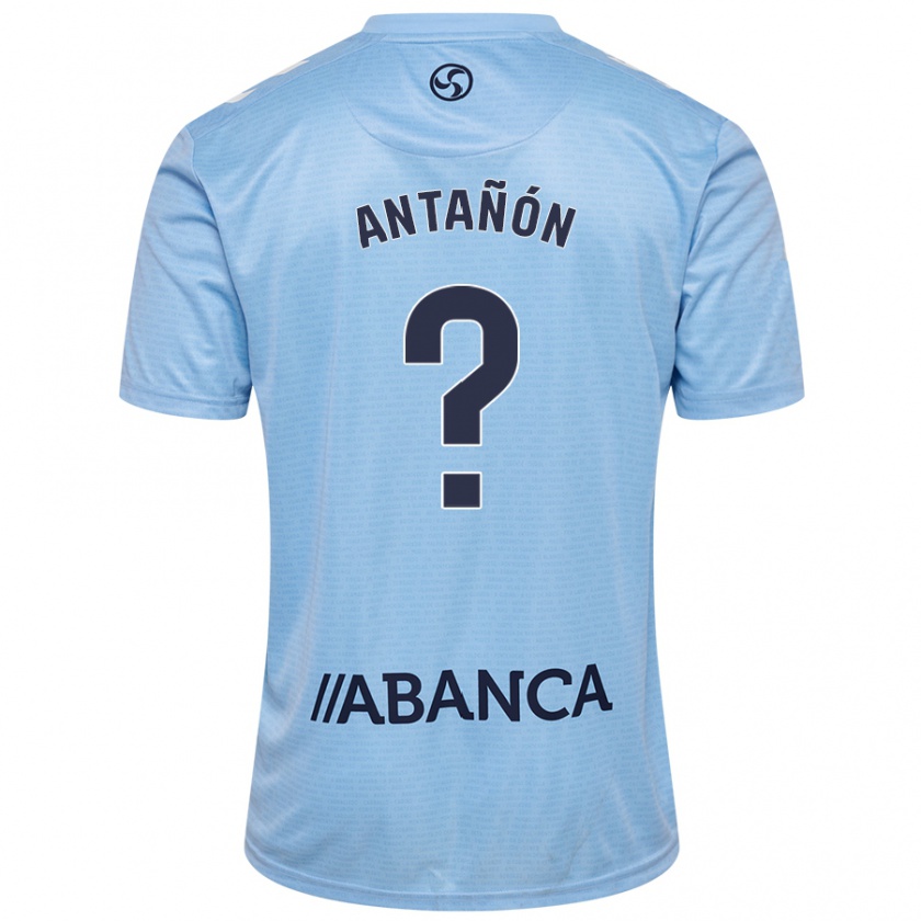 Kandiny Niño Camiseta Andrés Antañón #0 Azul Cielo 1ª Equipación 2024/25 La Camisa Chile