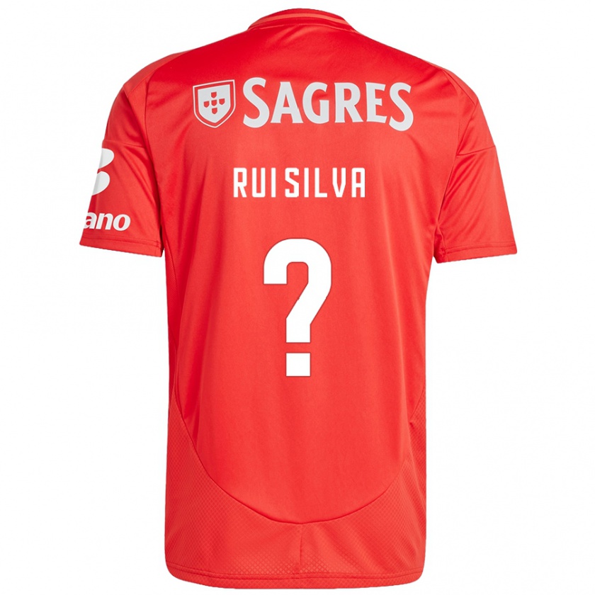 Kandiny Niño Camiseta Rui Silva #0 Rojo Blanco 1ª Equipación 2024/25 La Camisa Chile