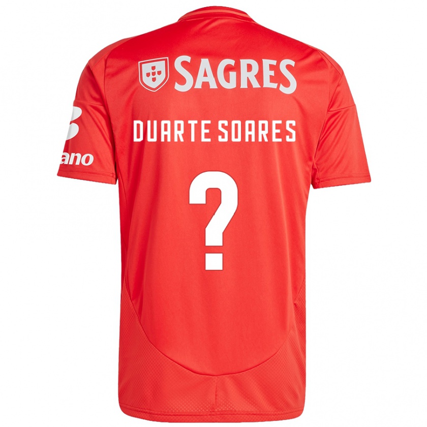 Kandiny Niño Camiseta Duarte Soares #0 Rojo Blanco 1ª Equipación 2024/25 La Camisa Chile