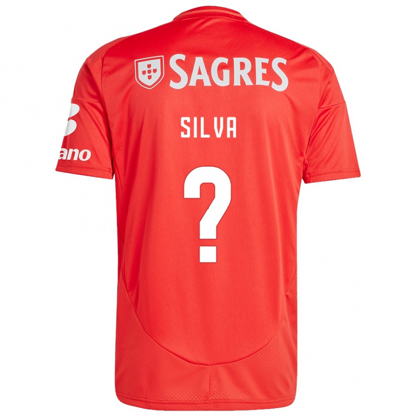 Kandiny Niño Camiseta Francisco Silva #0 Rojo Blanco 1ª Equipación 2024/25 La Camisa Chile