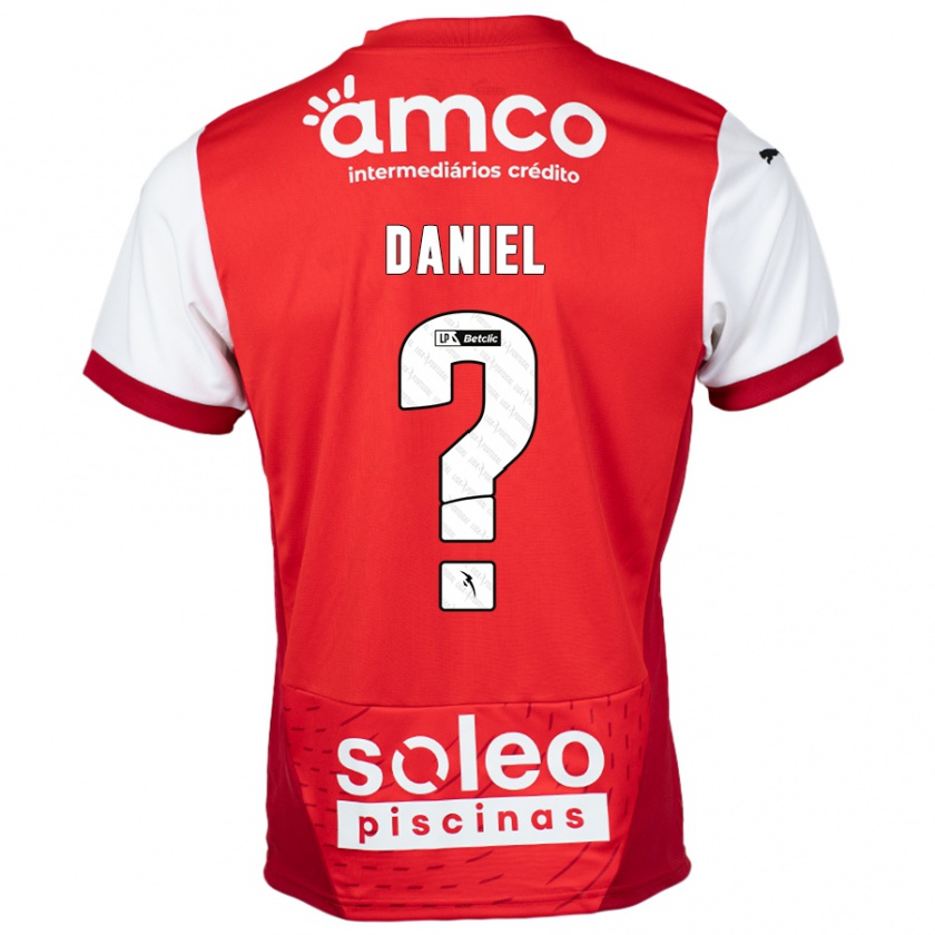 Kandiny Niño Camiseta Paulo Daniel #0 Rojo Blanco 1ª Equipación 2024/25 La Camisa Chile