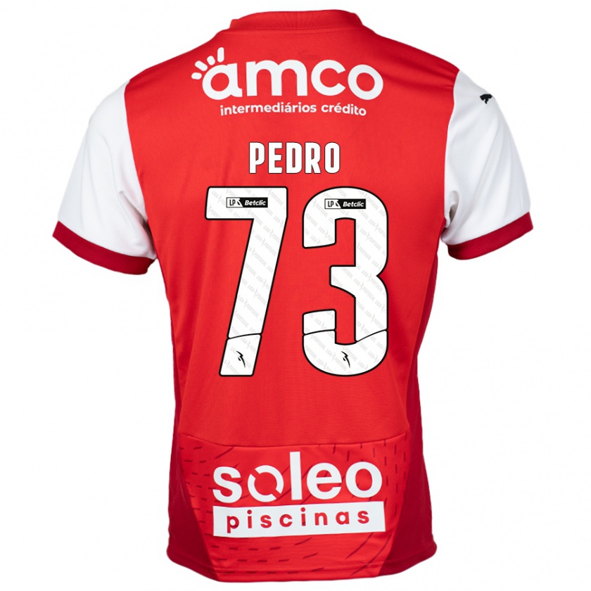 Kandiny Niño Camiseta Zé Pedro #73 Rojo Blanco 1ª Equipación 2024/25 La Camisa Chile