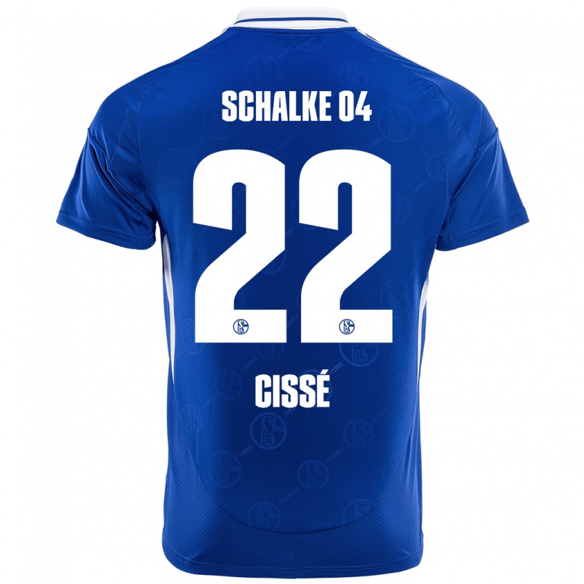 Kandiny Niño Camiseta Ibrahima Cissé #22 Azul Real 1ª Equipación 2024/25 La Camisa Chile