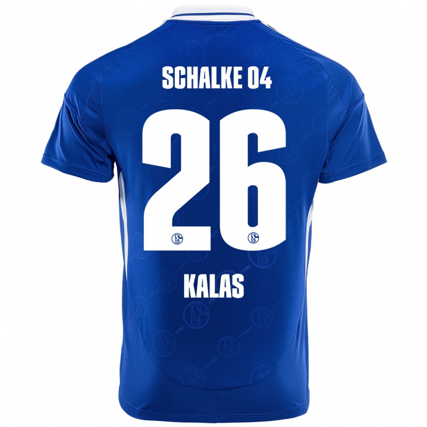 Kandiny Niño Camiseta Tomas Kalas #26 Azul Real 1ª Equipación 2024/25 La Camisa Chile