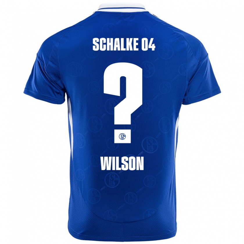 Kandiny Niño Camiseta Clinton Wilson #0 Azul Real 1ª Equipación 2024/25 La Camisa Chile