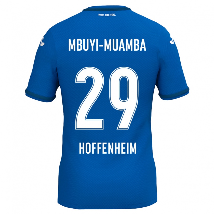 Kandiny Niño Camiseta Hubert Mbuyi-Muamba #29 Azul Real 1ª Equipación 2024/25 La Camisa Chile