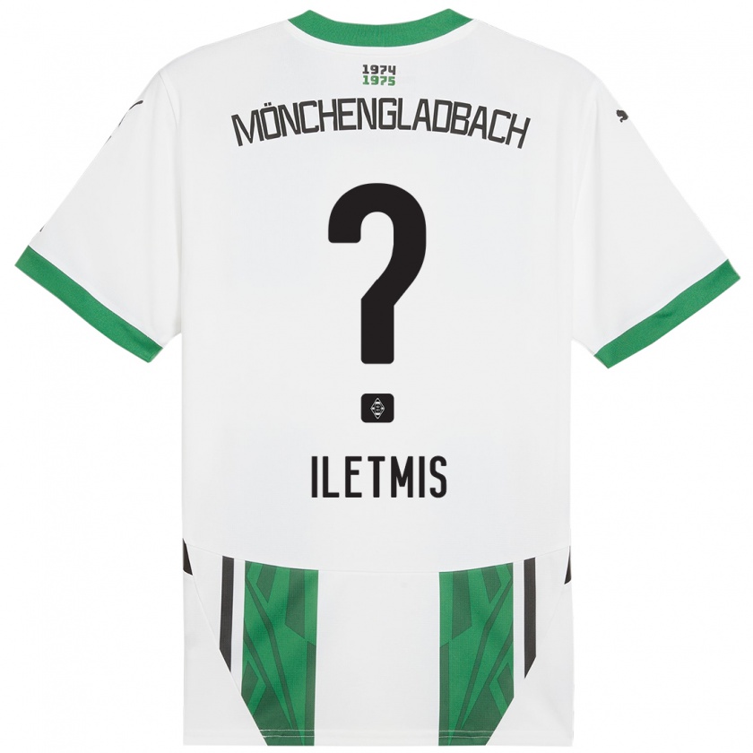 Kandiny Niño Camiseta Abdullah Iletmis #0 Blanco Verde 1ª Equipación 2024/25 La Camisa Chile