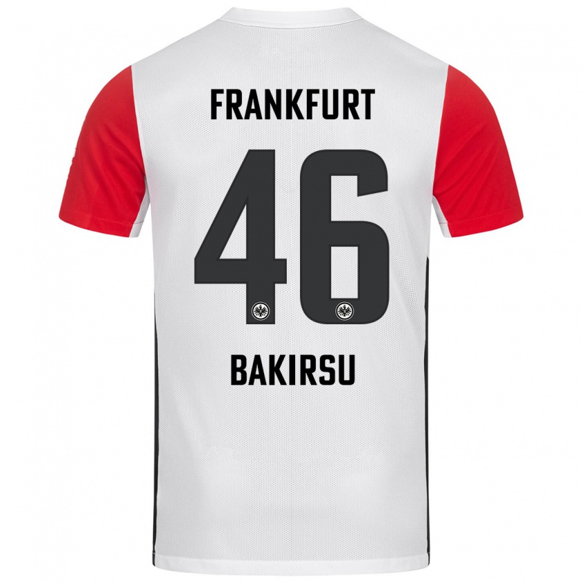 Kandiny Niño Camiseta Hüseyin Bakirsu #46 Blanco Rojo 1ª Equipación 2024/25 La Camisa Chile