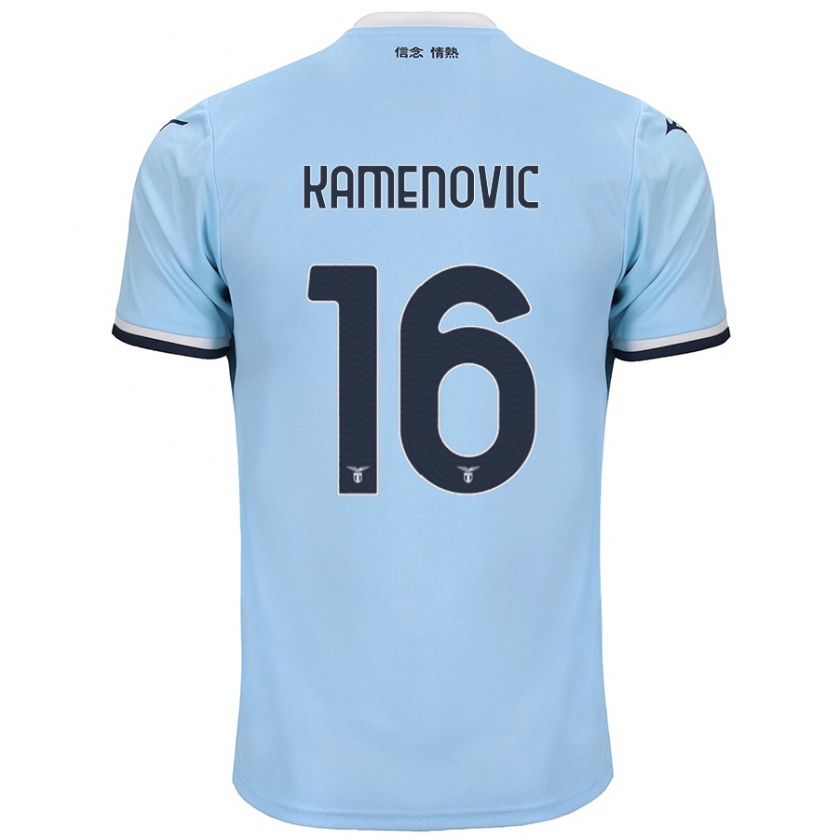 Kandiny Niño Camiseta Dimitrije Kamenović #16 Azul 1ª Equipación 2024/25 La Camisa Chile