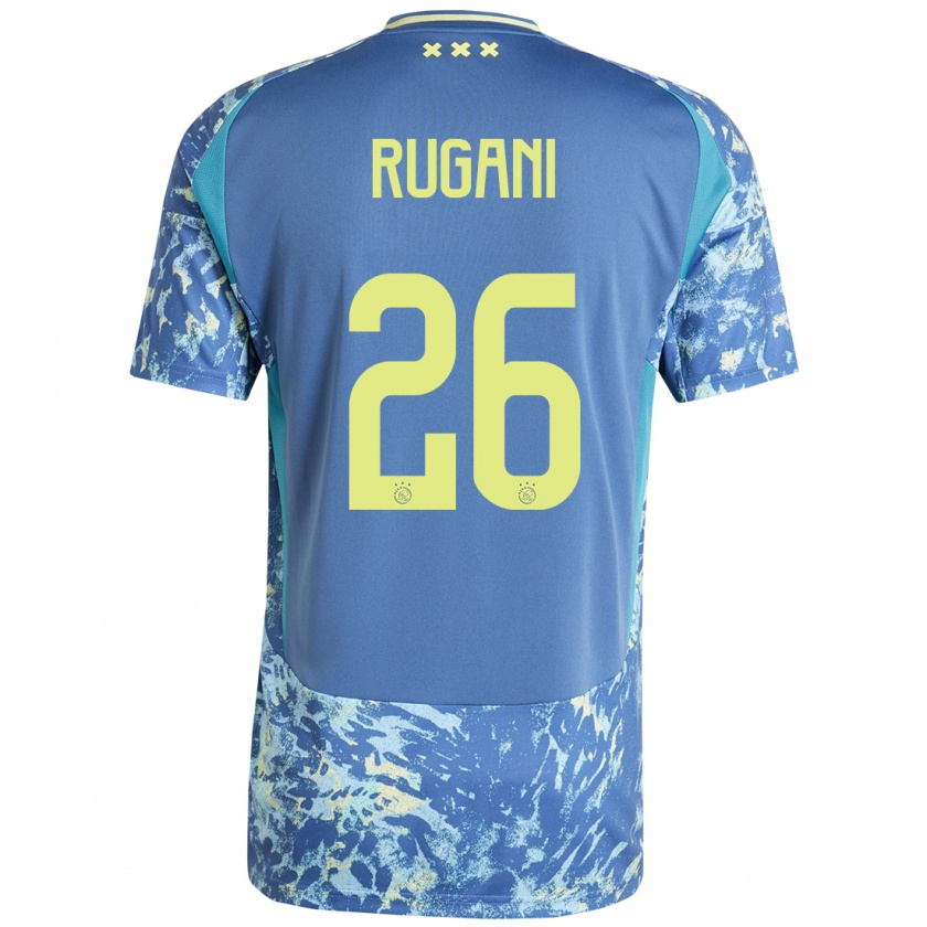 Kandiny Niño Camiseta Daniele Rugani #26 Gris Azul Amarillo 2ª Equipación 2024/25 La Camisa Chile